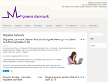 Tablet Screenshot of migraeniker.dk